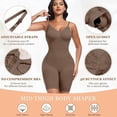 thumbnail image 4 of Werena Shapewear Bodysuits for Women Seamless Full Body Tummy Control Shapewear Sculpting Butt Lifting Mid Thigh Body Shaper, 4 of 7