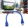 thumbnail image 1 of 30cm/100cm Usb 3.0 A Male To Micro B Cable For Mobile Hard Drive Hdd Fao, 1 of 5
