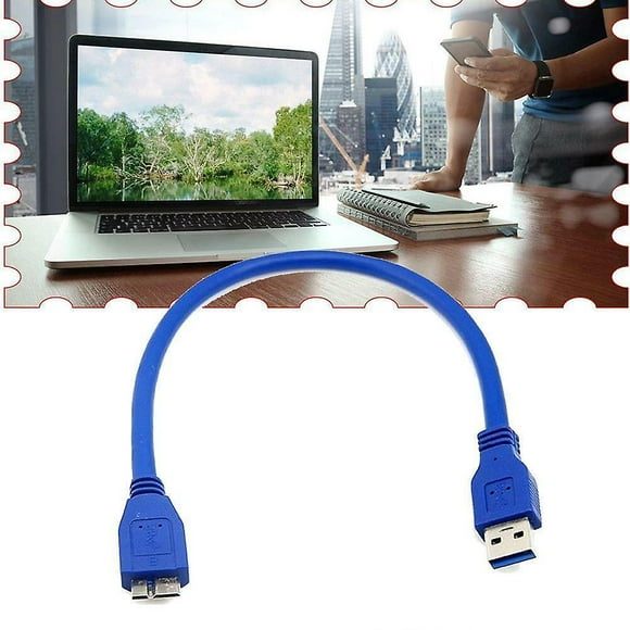 Câble Usb 3.0 A Mâle vers Micro B 30cm/100cm pour Disque Dur Mobile Hdd Fao