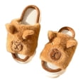 thumbnail image 1 of Cozy Fleece Slippers Polyester Material Soft Sole Slip on Warm Slippers for Indoor Casual Relaxation Home Use, 1 of 8