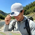 thumbnail image 4 of Solar Powered Fan Hat Outdoor Adventure Gear Portable Sun Charging Cap for Connectivity, 4 of 7