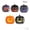 Black, variant on Orangide Halloween Pumpkin Paper Plates 7 Inch, 50 pcs Disposable Party Plates for Halloween Decor Food Serving, Fall Harvest Tableware for Home Kitchen