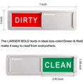 thumbnail image 3 of KitchenTour Clean Dirty Magnet for Dishwasher Upgrade Super Strong Magnet - Easy to Read Non-Scratch Magnetic Silver Indicator Sign with Clear, Bold & Colored Text, 3 of 7