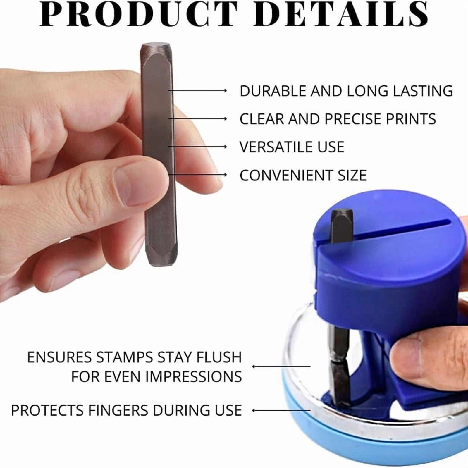 Metal Stamping Kits - Alphabet Punch Set Metal Stamps for Jewelry Making Leather Steel Number and Letter Stamping Kit