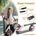 thumbnail image 4 of SIMATE Kick Scooter for Teens,Kids Ages 6-12,4 Adjustable Levels,Foldable, Lightweight , 8in Big Wheels,Max Load 240 LBS,Pink, 4 of 6