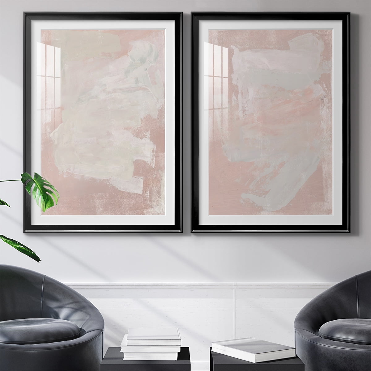 Wexford Home Hazy Summer I Premium Framed Print, 22.5" x 30.5" - Ready to Hang, Black (Set of 2)
