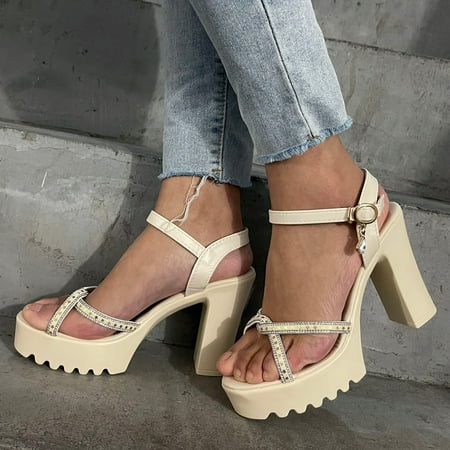 

Fashion Womens Heels Breathable Lace Up Shoes Casual Sandals