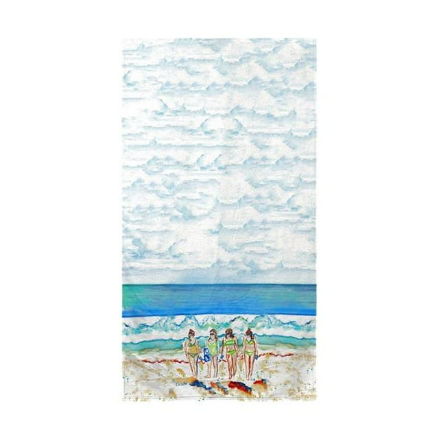 Betsy Drake BT844 les Filles Marchant Serviette de Plage