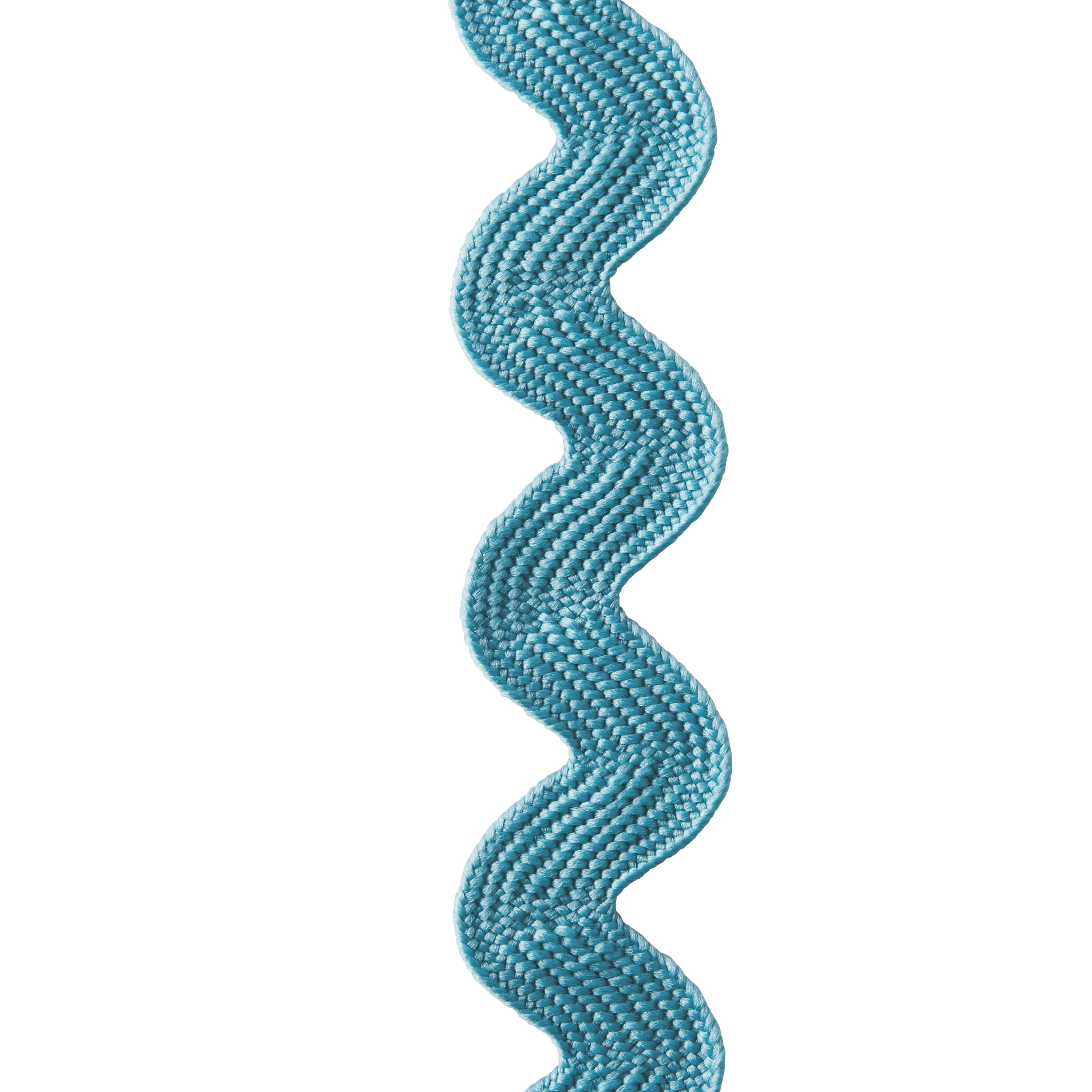 The Pioneer Woman Teal Topaz Polyester Ric Rac Trim Ribbon, 5/8 in x 25 Yards