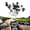 Silver, variant on NFTIGB Motorcycle Phone Mount Adjustable 5 Claw Rotatable Shock Absorbing Silicone Pads Handlebar Holder Black