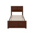thumbnail image 6 of AFI Berkshire Twin-XL Wood Low Profile Platform Bed with Matching Footboard, Walnut, 6 of 9