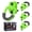 BlackGreen, variant on AMBULL D-Ring Tie Down Anchors with Rubber Isolators, 4 Pack Heavy Duty 10 Ton Capacity Carbon Steel, Bolt-On with Mounting Hardware, Zinc & Powder Coated for Trailer, Truck, Pickup, Garage-Green