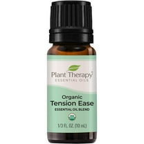 Plant Therapy Organic Tension Ease Essential Oil Blend 10 mL (1/3 oz) 100% Pure, Therapeutic Grade, Undiluted