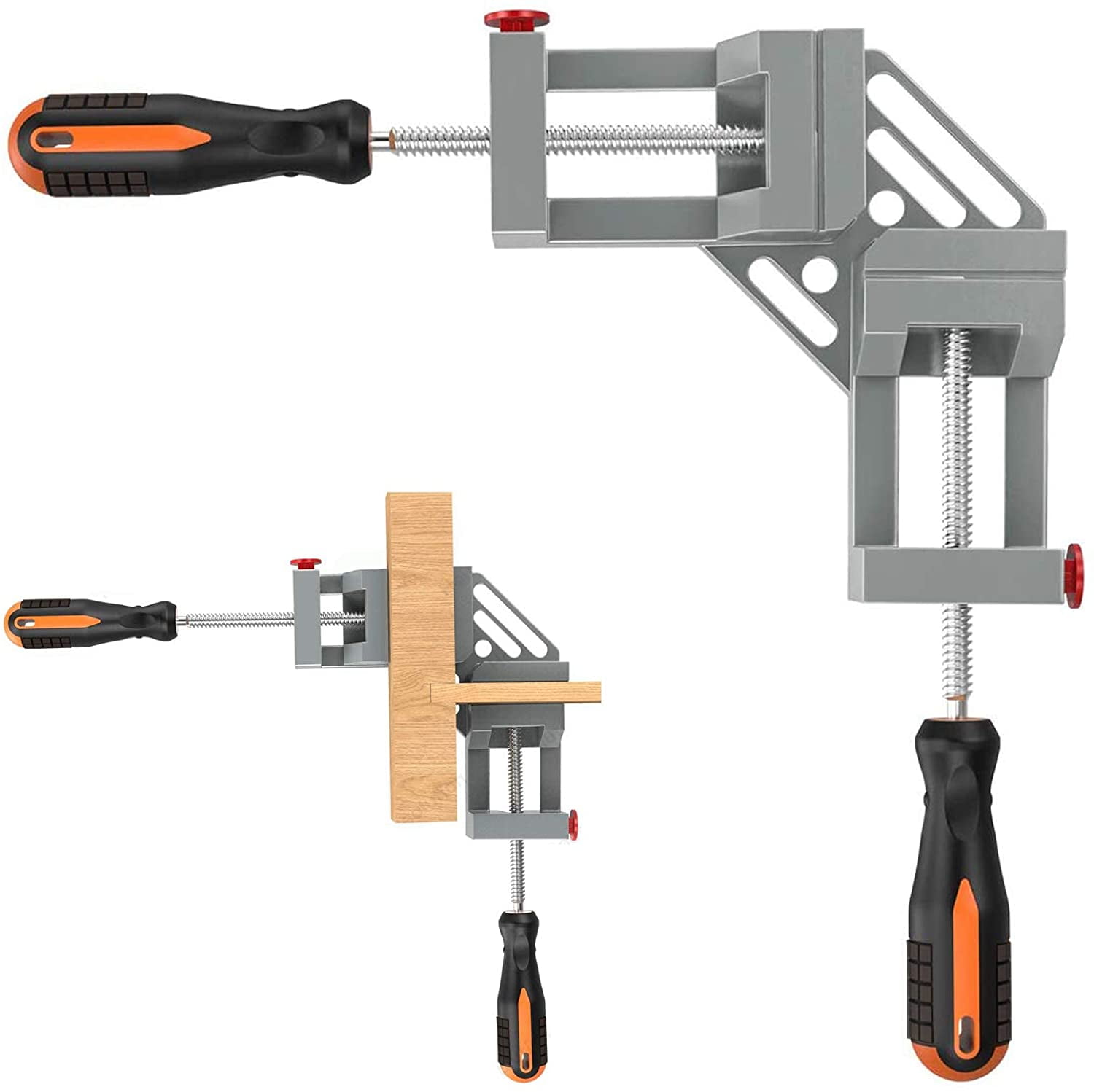 90 Degree Right Angle Clamp Double Handle Corner Clamp Screw Clamp Set