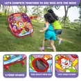 thumbnail image 3 of Juguete de juego de dardos seguro juego de tablero de dardos de doble cara con coordinación de ojos y manos rojo plegable para niños para interiores ANGGREK  Otros, 3 of 8