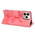thumbnail image 4 of Feishell Wallet Case for iPhone 14 Pro,Retro PU Leather Butterfly Embossed Pattern Full Protection Anti-Scratch Shockproof Magnetic Clasp Flip Holder Card Slots & Cash Pocket Phone Cover,Pink, 4 of 6