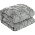 thumbnail image 3 of Nanshing Joline Puckered 7 Piece Comforter Set Taupe Queen, 3 of 5