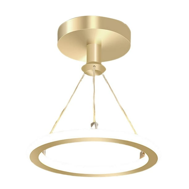 Lámpara colgante ajustable para sala de estar, dormitorio, cocina, techo Luz Blanca Dorada