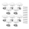 thumbnail image 4 of YUNLIGHTS Set of Plated Acrylic Cabinet Knobs Clear Crystal Drawer Handles for Furniture, 4 of 9