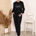 thumbnail image 3 of Pantalones de mujer Gibobby de mezclilla Cintura media Batterflies negros Estampados Largos M, 3 of 5