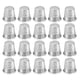 thumbnail image 1 of Dedal, Protector de dedo para costura a mano, Herramientas de costura DIY, Plateado, 20 PZS, 1 of 6