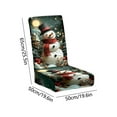 thumbnail image 3 of FeiFu Christmas Elastic Chair Covers Festive Holiday Chair Slipcovers Stretchable Fabric Cute Christmas Patterns Easy to Install Remove Wash Fits Dining Chairs, 3 of 6