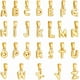 thumbnail image 1 of 26 dijes de letras chapados en oro de 18 quilates con nombre, dijes de letras, dijes de iniciales de oro, 1 of 5