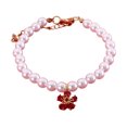 thumbnail image 2 of CBFFDC Collier pour Chat Pendentif Fleur Élégant Collier Perle Fausse pour Animaux de Compagnie, 2 of 7