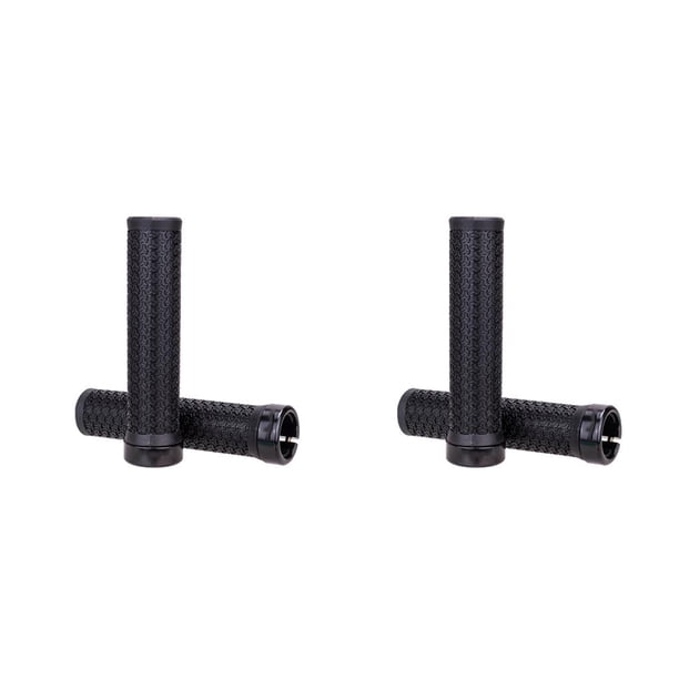 Advancent 2 piezas de manillar de bicicleta de montaña Universal, cubierta antideslizante, manillar de aleación de aluminio, agarre de barra, Negro 2piezas
