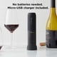 thumbnail image 5 of Abridor de botellas de vino eléctrico con forma de sacacorchos Rabbit Compact, negro, 5 of 7