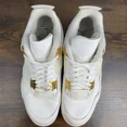 thumbnail image 5 of Ni - ke Air Jordan 4 Retro Metallic Gold Size 12 W / 10.5M AQ9129-170 Women’s Shoes Rare, 5 of 5