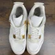 thumbnail image 5 of Ni - ke Air Jordan 4 Retro Metallic Gold Size 12 W / 10.5M AQ9129-170 Women’s Shoes Rare, 5 of 5