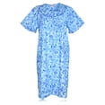 thumbnail image 5 of JEFFRICO House Dresses for Women with Pockets - Lightweight Breathable Short Sleeve Muumuu & Nightgowns - Snap Front Housecoat and Dusters for Women, 5 of 7