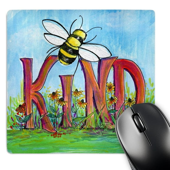 3dRose, Bee Kind Painting, MousePad