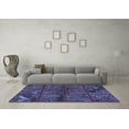 thumbnail image 3 of Ahgly Company Indoor Rectangle Patchwork Blue Transitional Area Rugs, 7' x 10', 3 of 4