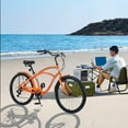 thumbnail image 5 of 26-Inch Beach Cruiser Bike for Women, Men, Seniors & Adults, 7-Speed Steel Frame City Commuter Hybrid with Comfort Saddle and Orange Finish, 5 of 5