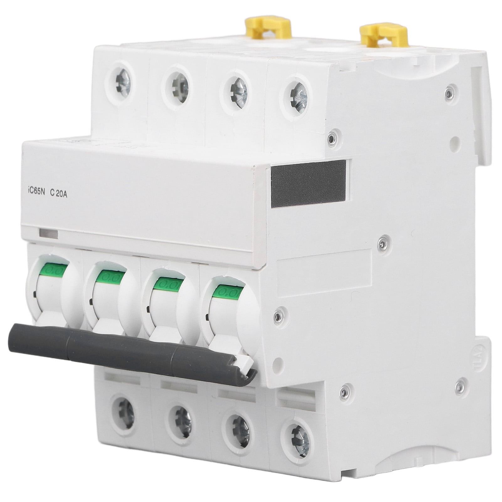 4P Miniature Circuit Breaker Pa66 DIN Rail Mount Circuits Breakers 400V Low Voltage 6000A Breaking CapacityC20A(20A)