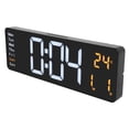 thumbnail image 4 of 39cm Large Screen Nordic Style LED Digital Wall Clock 6626 - 10-Level Brightness Adjustable, with Remote Control, Displays Time/Date/Week/Orange Temperature, Equipped with Alarm/Countdown, Includes, 4 of 6