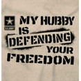 thumbnail image 2 of US Army Logo Hubby Defending Freedom Women's Long Sleeve T Shirt Brisco Brands S, 2 of 6