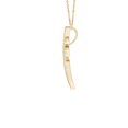 thumbnail image 2 of ANGARA Natural Diamond Encrusted Leaf Pendant in 14K Yellow Gold for Women (Size-0.9mm| Color-H| Clarity-SI2) | April Birthstone, Anniversary, Jewelry Gift for Women | Natural Diamond Necklace, 2 of 7