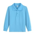 thumbnail image 5 of Gvdentm Boys Polo Shirt 7t Uniform School Polo Shirts for Boys Multiple Color Kids Short Sleeve Polo(Sky Blue,4-5 Years), 5 of 5