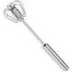 thumbnail image 4 of Batidor manual, batidor semiautomático, batidor manual pequeño y silencioso, no eléctrico, para comer en la cocina, hecho de acero inoxidable, 4 of 6