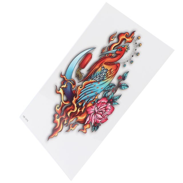 Pegatina de Tatuaje Corporal Jadeshay Temporal con Patrón de Flores Multifuncional