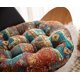 thumbnail image 5 of Nvzi Bohemian Patchwork Round Chair Seat Cushions for Dining Kitchen Office Chairs Patio Soft Cotton Linen Chair Pads (Blue,Diameter 22), 5 of 5