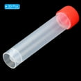 thumbnail image 3 of 20mL Plastic Test Tubes, 30 Pack Frozen Test Tube Graduated Vial Container Storage Screw Cap, Red Clear, 3 of 6
