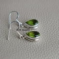 thumbnail image 3 of Sterling Silver 925 Earrings For Womens, August Birthstone, Bridesmaid Gift Earrings, Peridot, Gemstone Earrings, Christmas Gift For Her, 3 of 4