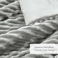 thumbnail image 6 of Regency Heights Twin/Twin XL Fluffy Ribbed Plush Comforter Set 2-Piece Bedding Set Gray, 6 of 12