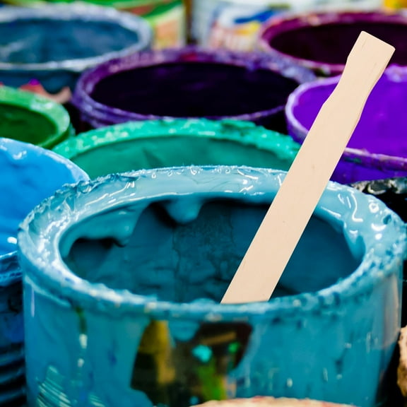 HOMOBABE 30 Pcs Reusable Paint Stir Sticks for Artists and Professionals, Mixing Sticks for Paint and Craft Projects