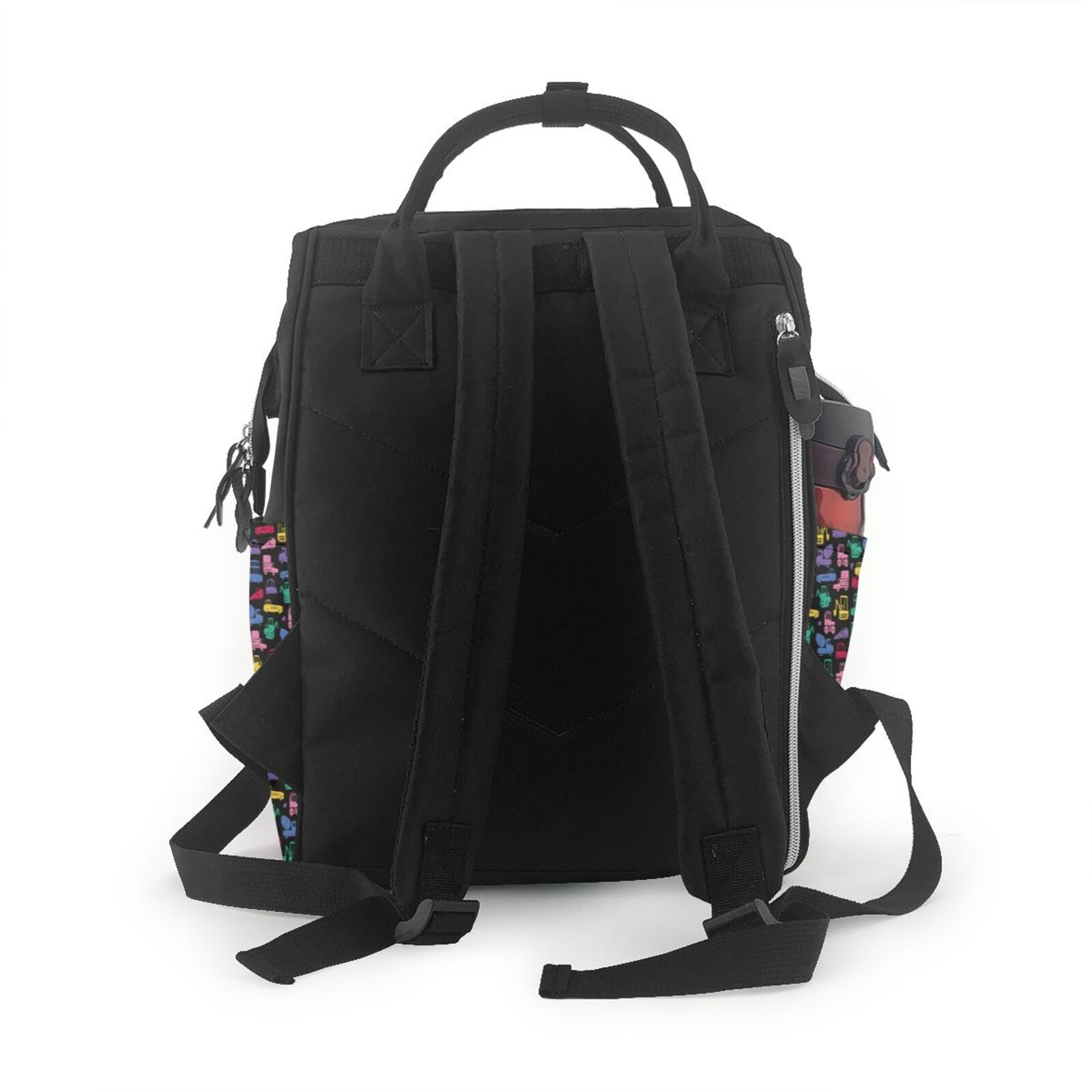 Kdxio Baby Diaper Backpack,Multi-Function Travel Backpack Nappy Bags,Nursing Bag, Fashion Mummy,Roomy Waterproof for Baby Care(Colorful Excavator)