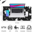 thumbnail image 5 of Long Mouse Pads for Desk,Halloween Ghost Bat Star Pattern Desk Mats on Top Of Desks, Desk Mouse Pad Extra Large with 3mm Non-Slip Base and Stitched Edge for Gaming,Office,Work,Home 31.5x15.7in, 5 of 5
